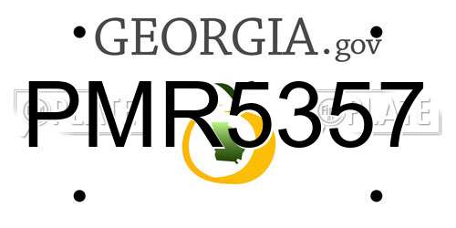 PMR5357 Georgia License Plate