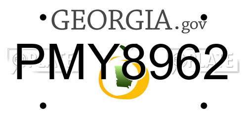 PMY8962 Georgia License Plate