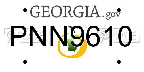 PNN9610 Georgia License Plate