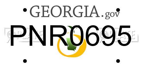 PNR0695 Georgia License Plate