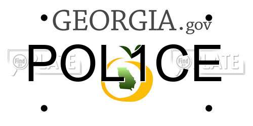 POL1CE Georgia License Plate