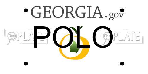 POLO Georgia License Plate