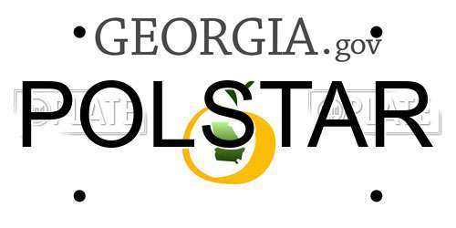 POLSTAR Georgia License Plate