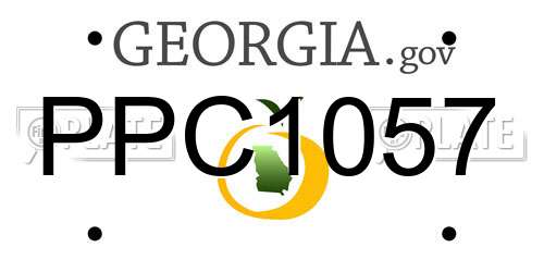 PPC1057 Georgia License Plate