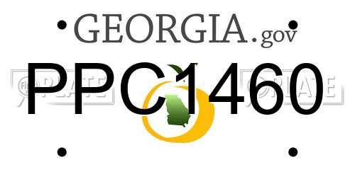 PPC1460 Georgia License Plate