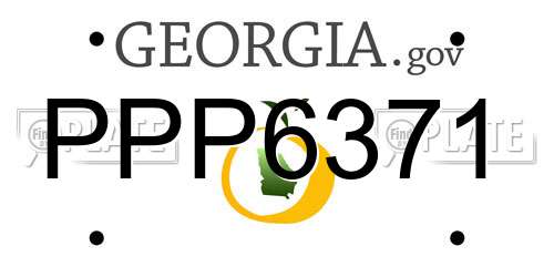 PPP6371 Georgia License Plate