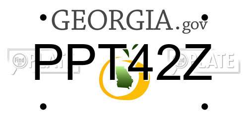 PPT42Z Georgia License Plate