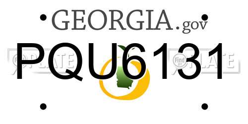 PQU6131 Georgia License Plate