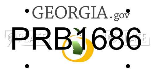 PRB1686 Georgia License Plate
