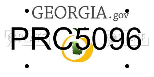 PRC5096 Georgia License Plate