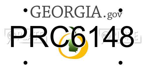 PRC6148 Georgia License Plate