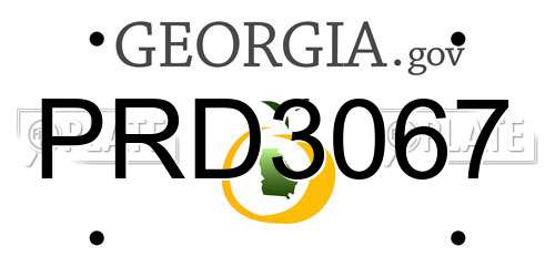 PRD3067 Georgia License Plate