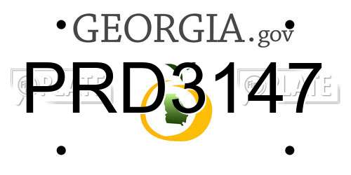 PRD3147 Georgia License Plate