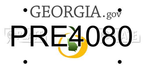 PRE4080 Georgia License Plate