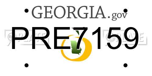PRE7159 Georgia License Plate