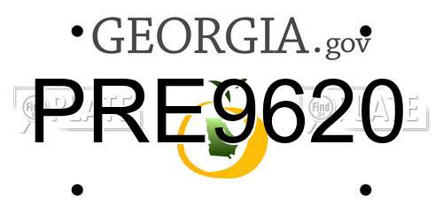 PRE9620 Georgia License Plate