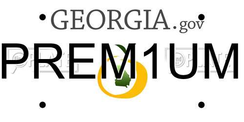 PREM1UM Georgia License Plate