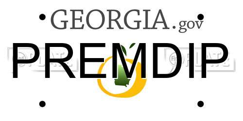 PREMDIP Georgia License Plate