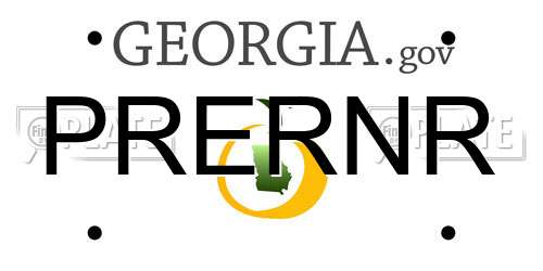 PRERNR Georgia License Plate