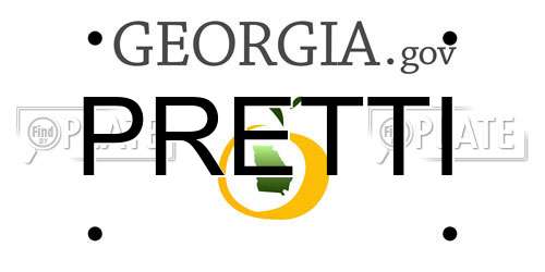 PRETTI Georgia License Plate
