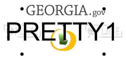 PRETTY1 Georgia License Plate