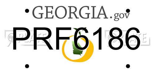PRF6186 Georgia License Plate