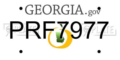 PRF7977 Georgia License Plate