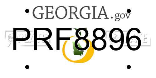 PRF8896 Georgia License Plate