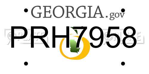 PRH7958 Georgia License Plate