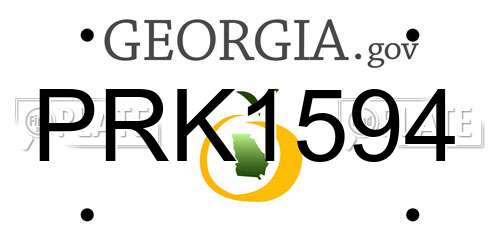 PRK1594 Georgia License Plate