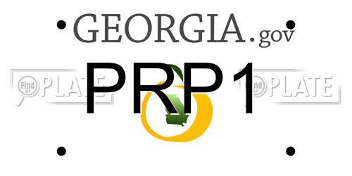 PRP1 Georgia License Plate