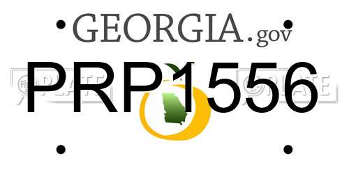 PRP1556 Georgia License Plate
