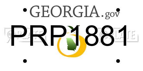 PRP1881 Georgia License Plate