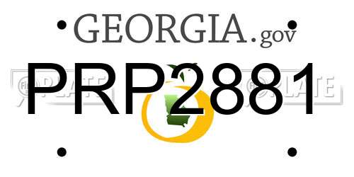 PRP2881 Georgia License Plate