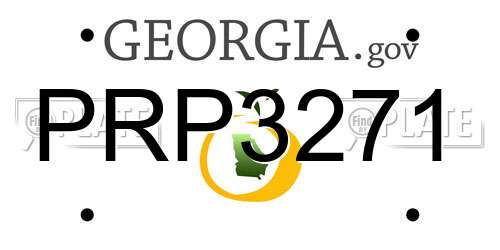 PRP3271 Georgia License Plate