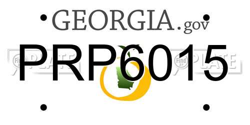 PRP6015 Georgia License Plate