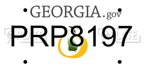 PRP8197 Georgia License Plate