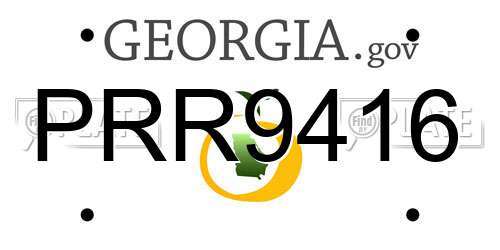 PRR9416 Georgia License Plate