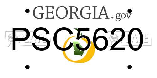 PSC5620 Georgia License Plate