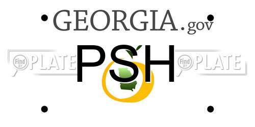 PSH Georgia License Plate