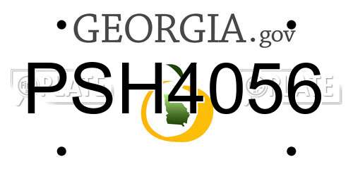 PSH4056 Georgia License Plate