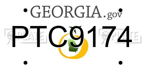 PTC9174 Georgia License Plate