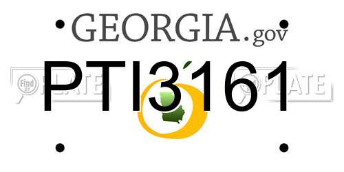 PTI3161 Georgia License Plate