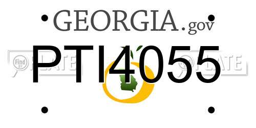 PTI4055 Georgia License Plate