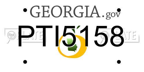 PTI5158 Georgia License Plate