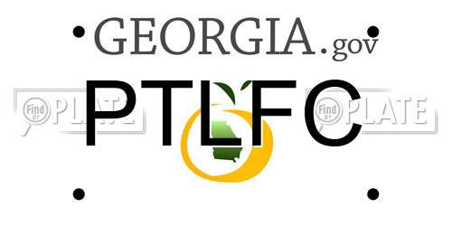 PTLFC Georgia License Plate