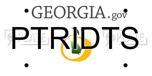 PTRIDTS Georgia License Plate