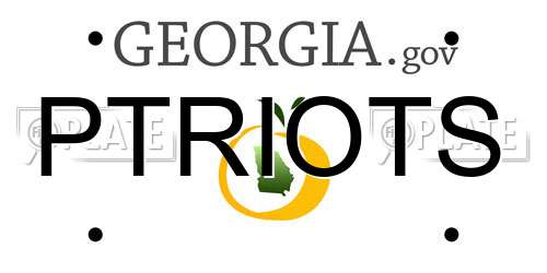 PTRIOTS Georgia License Plate