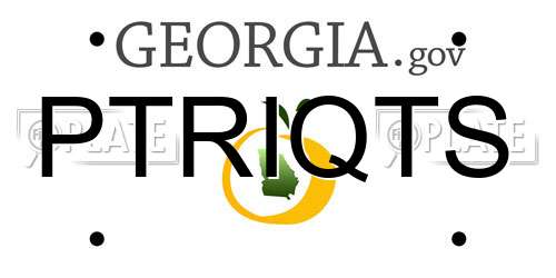 PTRIQTS Georgia License Plate