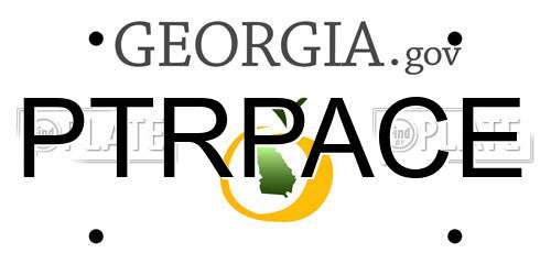 PTRPACE Georgia License Plate